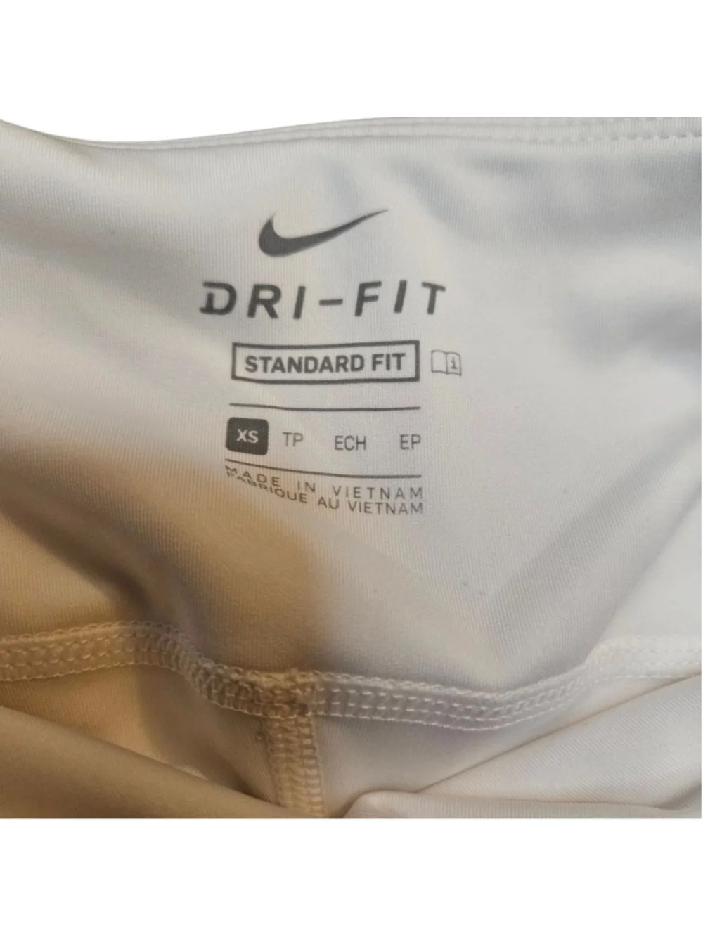 Nike XS White Green Patterned Dri Fit Athletic Skort